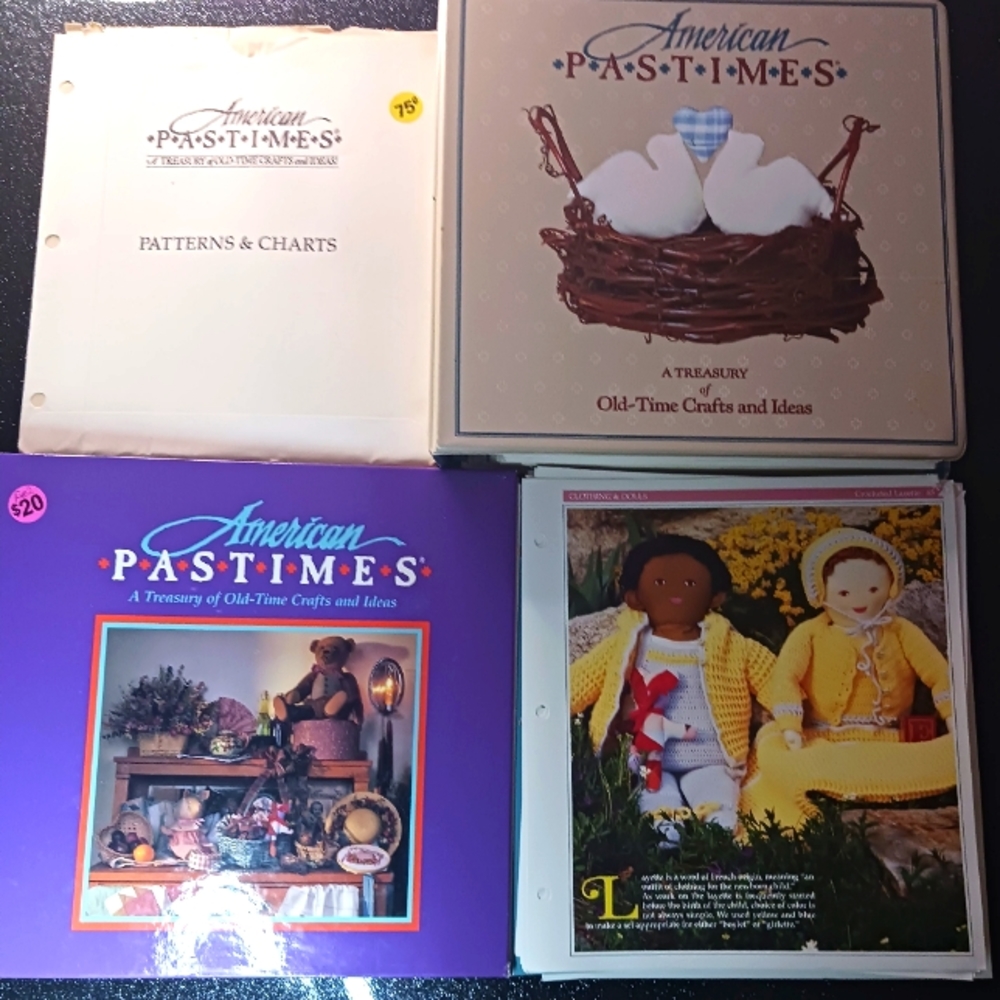 Vintage American Pastimes: Treasury of Old-Time Crafts and Ideas Binder …